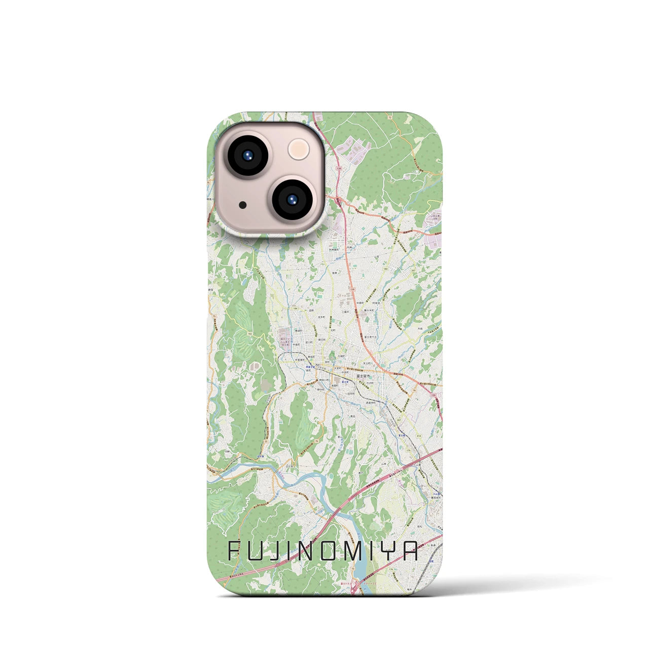 【富士宮(静岡県)】地図柄iPhoneケース(バックカバータイプ)