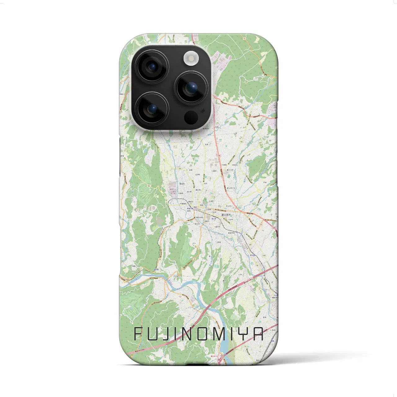 【富士宮(静岡県)】地図柄iPhoneケース(バックカバータイプ)