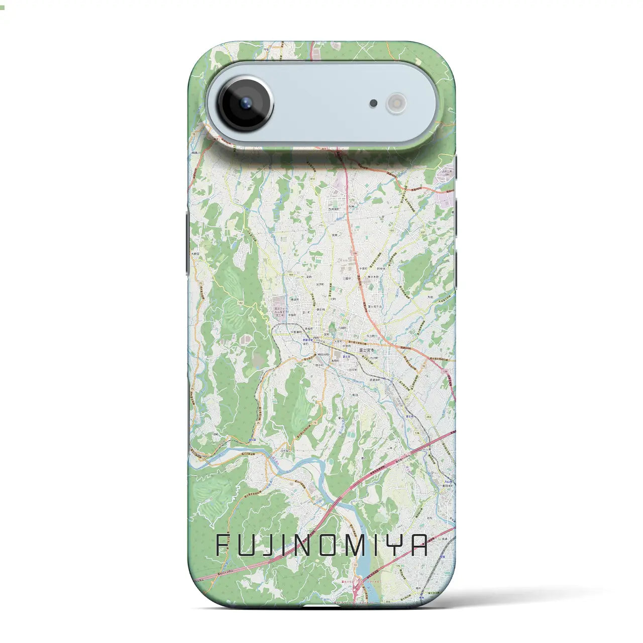 【富士宮(静岡県)】地図柄iPhoneケース(バックカバータイプ)