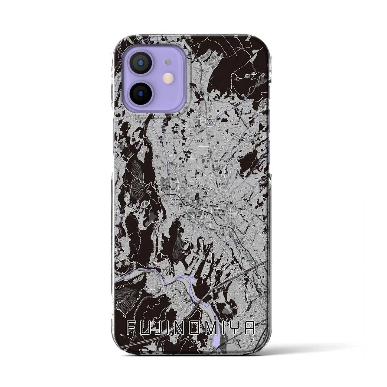 【富士宮(静岡県)】地図柄iPhoneケース(クリアタイプ)