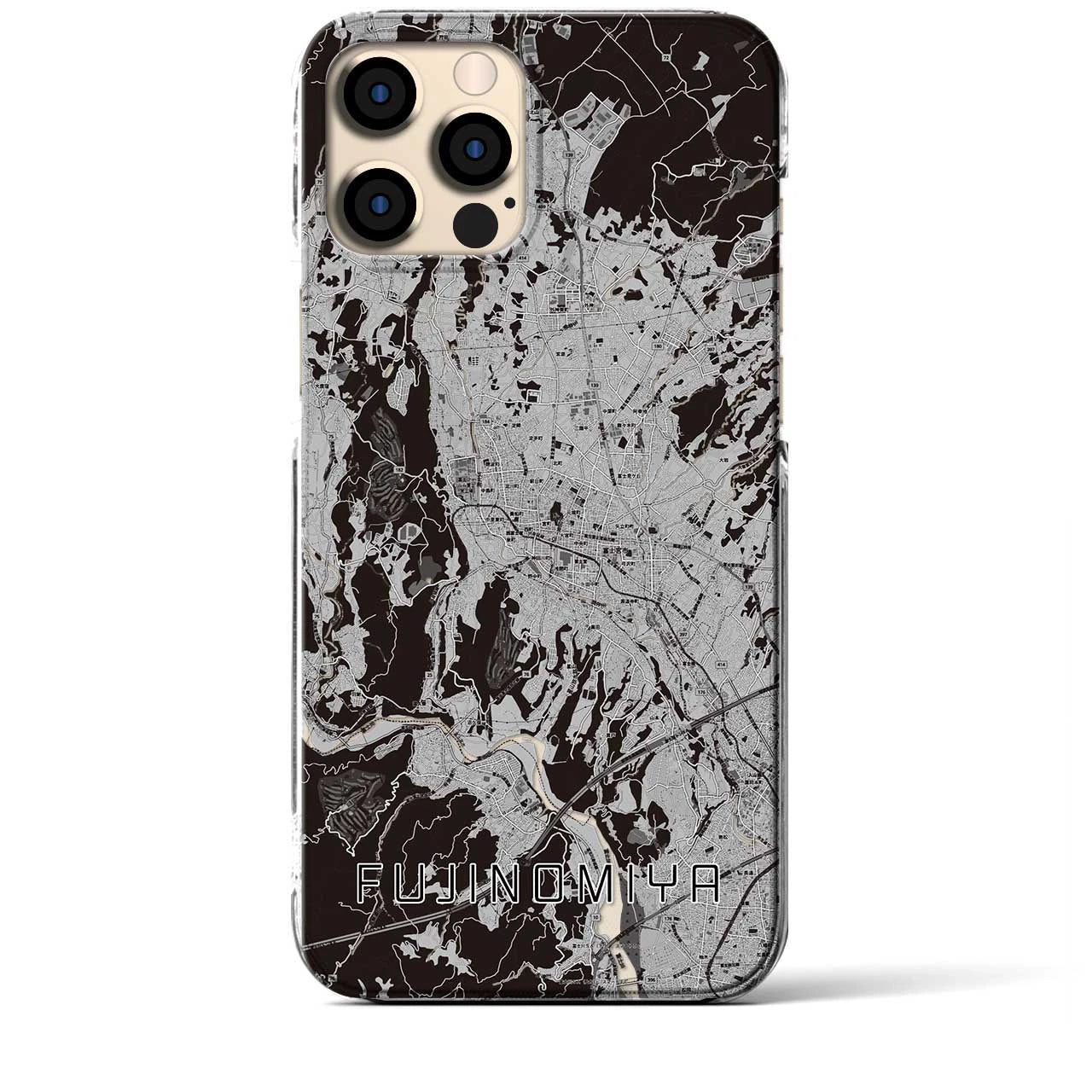 【富士宮(静岡県)】地図柄iPhoneケース(クリアタイプ)