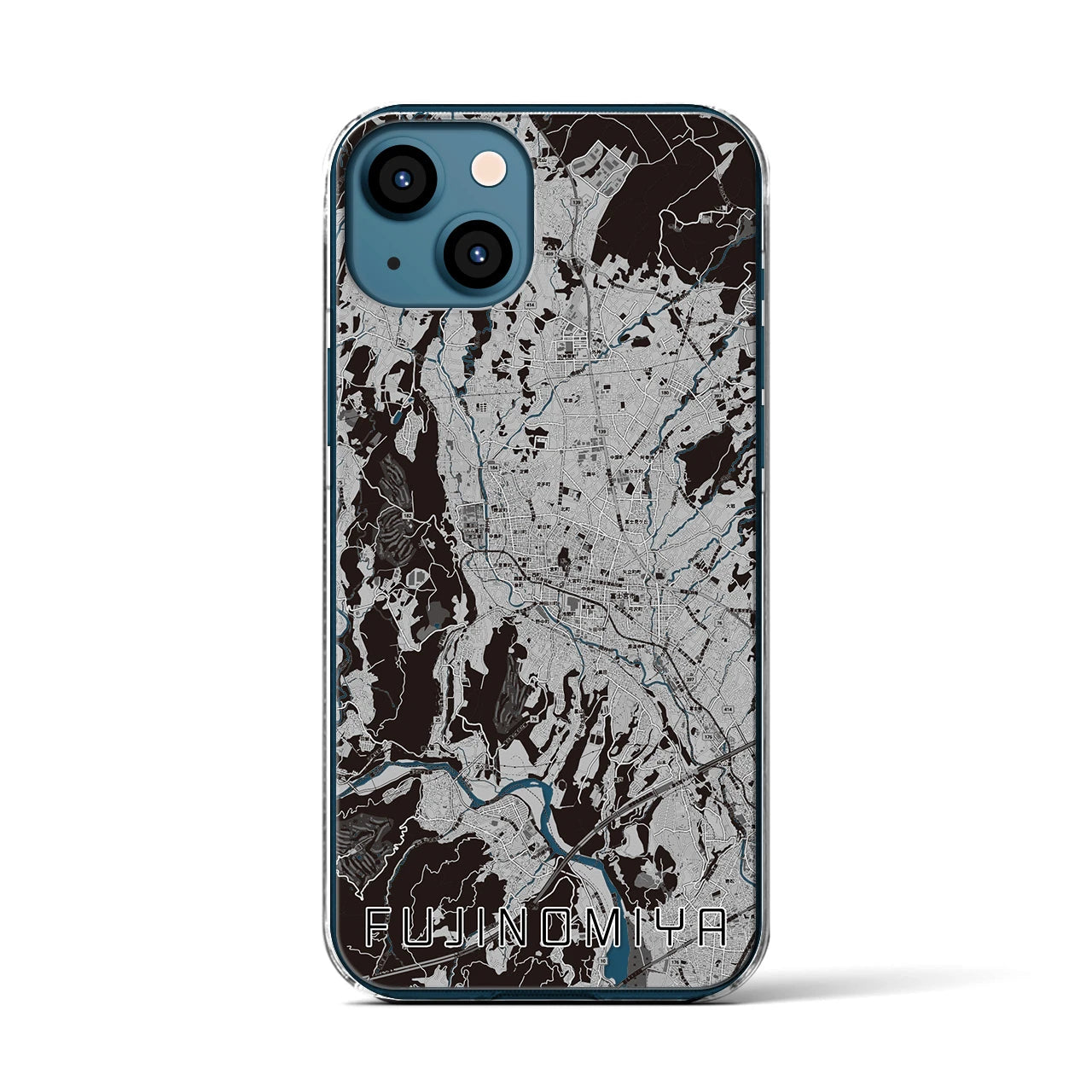 【富士宮(静岡県)】地図柄iPhoneケース(クリアタイプ)