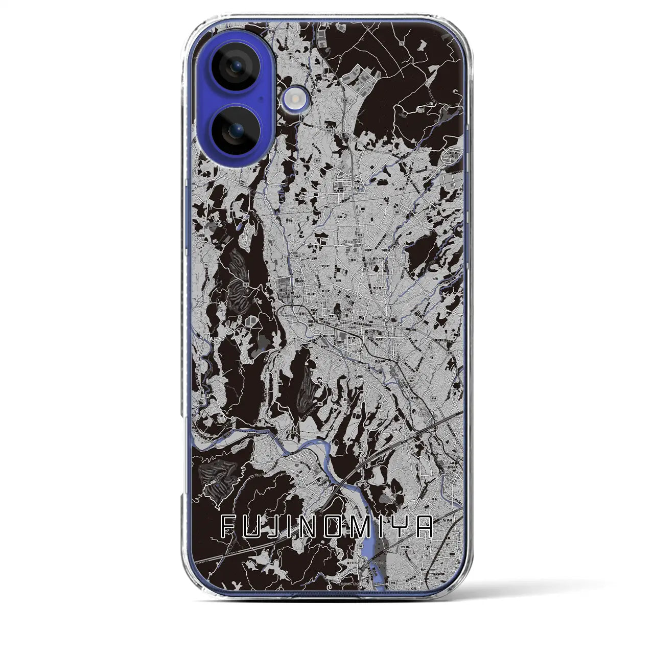 【富士宮(静岡県)】地図柄iPhoneケース(クリアタイプ)