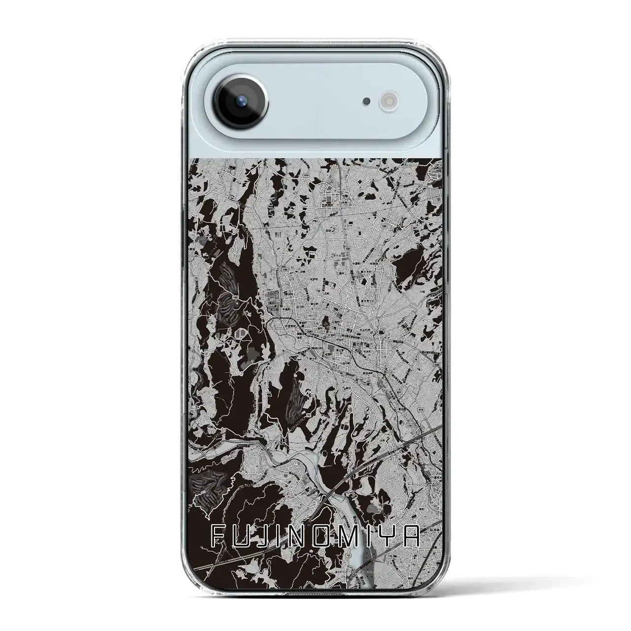【富士宮(静岡県)】地図柄iPhoneケース(クリアタイプ)
