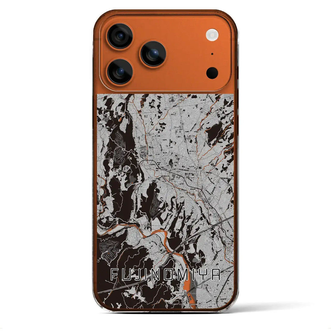 【富士宮(静岡県)】地図柄iPhoneケース(クリアタイプ)