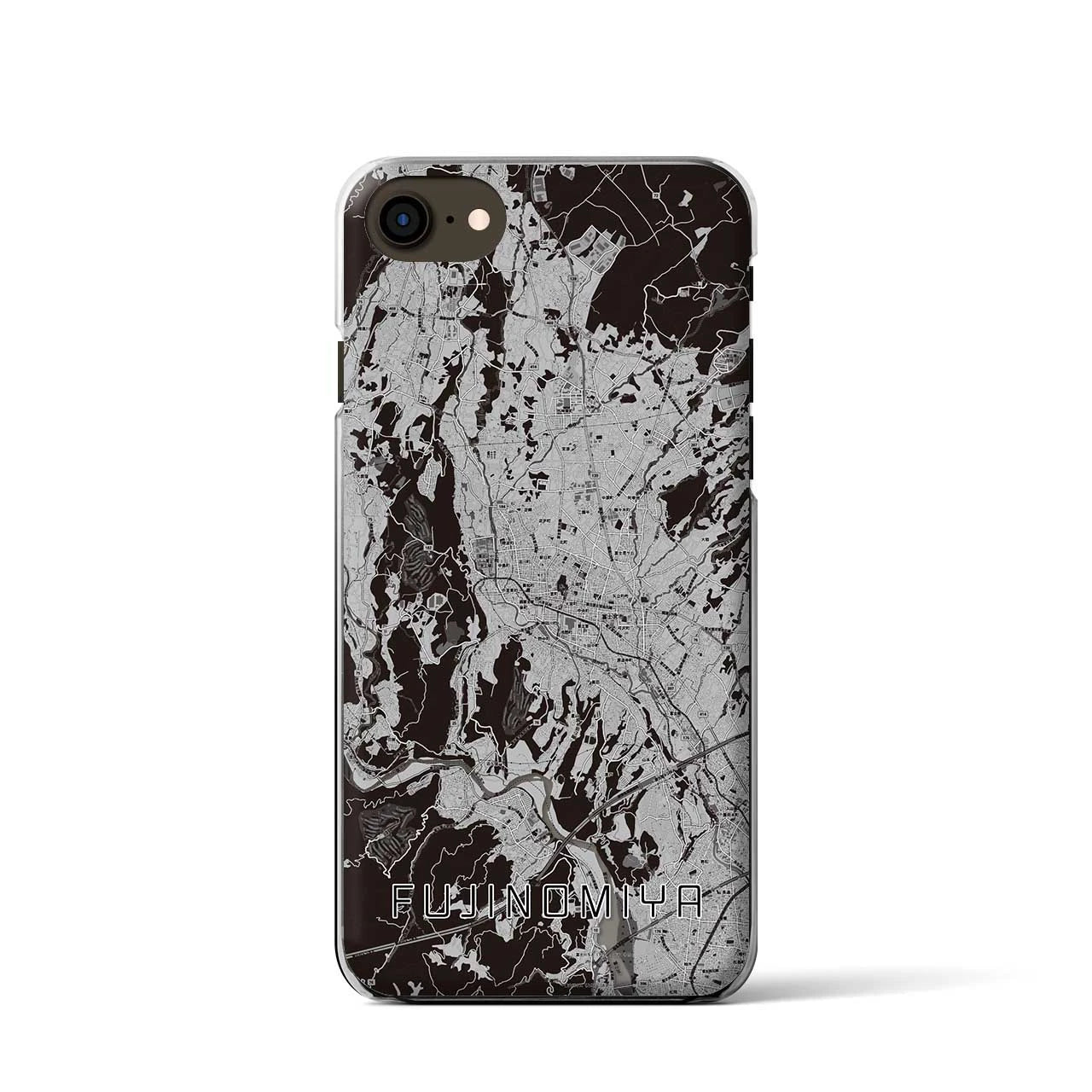 【富士宮(静岡県)】地図柄iPhoneケース(クリアタイプ)
