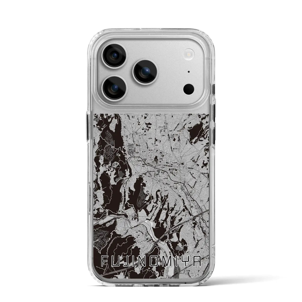 【富士宮(静岡県)】地図柄iPhoneケース(MagSafeタイプ)