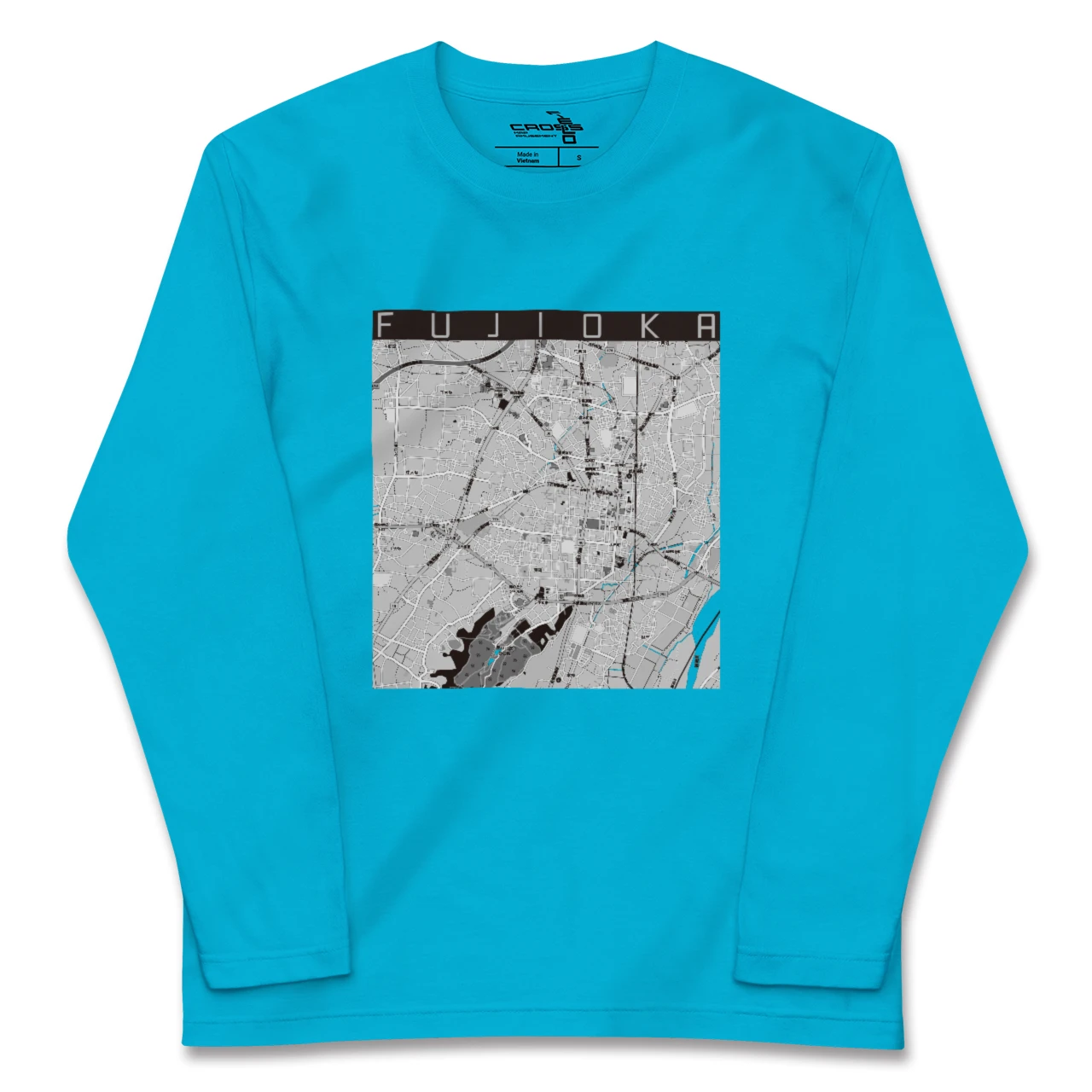 【藤岡2(群馬県)】地図柄ロングスリーブTシャツ