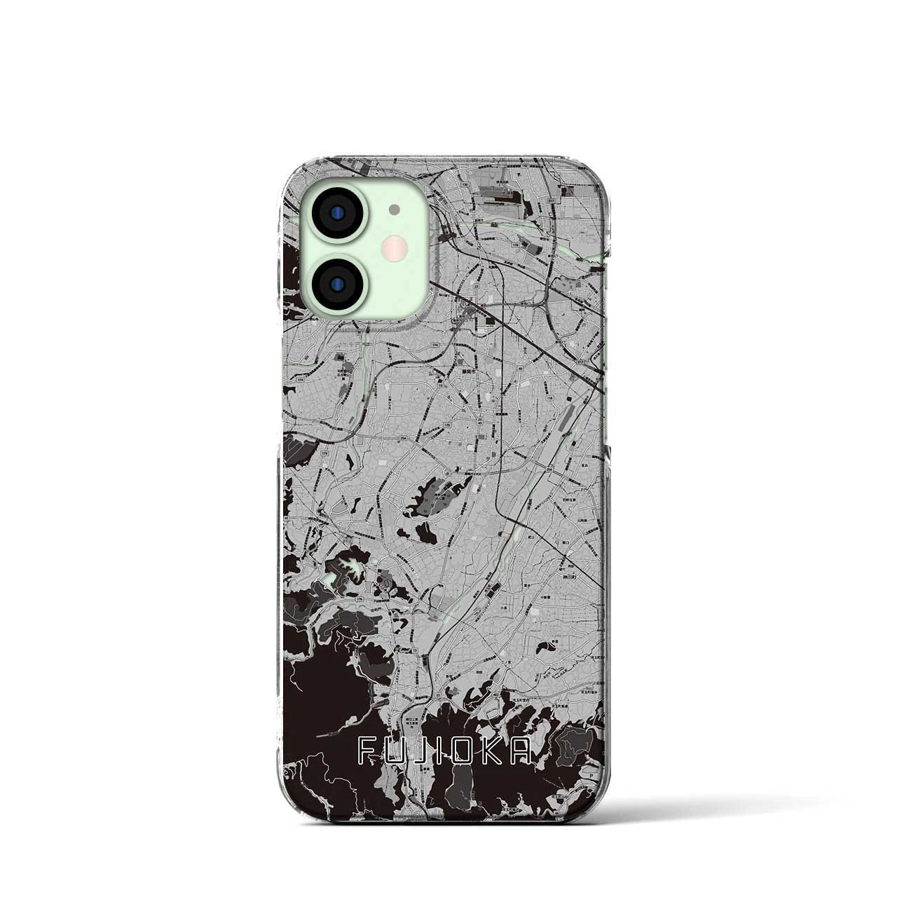 【藤岡(群馬県)】地図柄iPhoneケース(クリアタイプ)