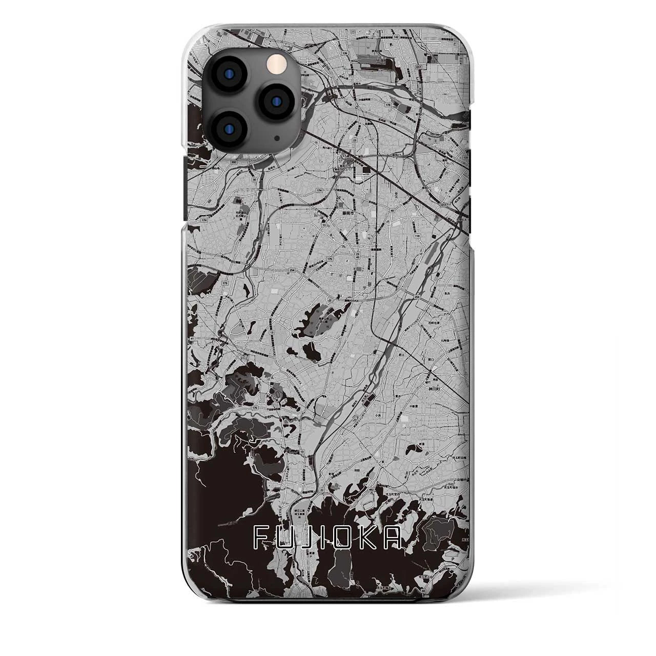 【藤岡(群馬県)】地図柄iPhoneケース(クリアタイプ)