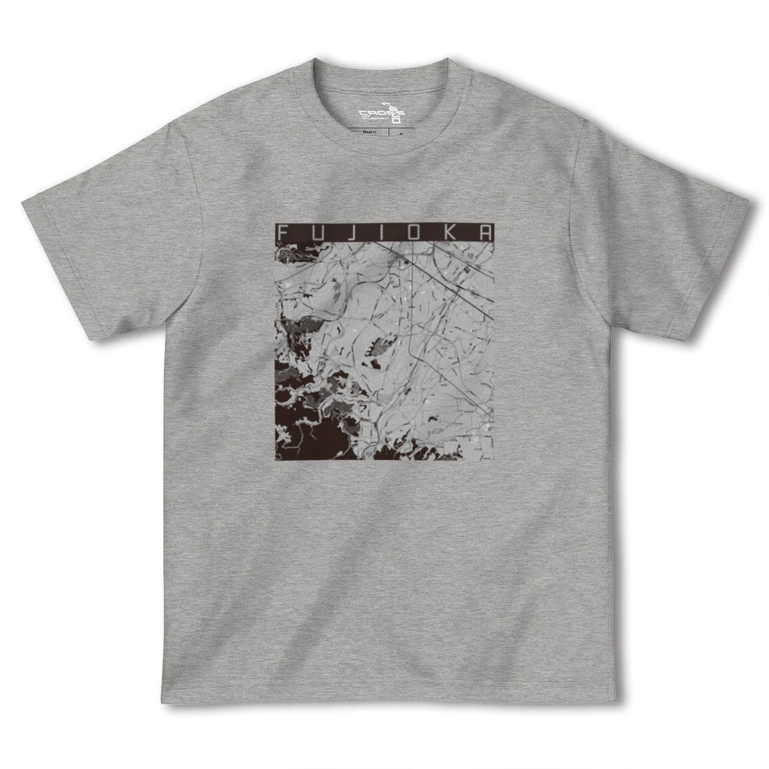 【藤岡(群馬県)】地図柄ヘビーウェイトTシャツ