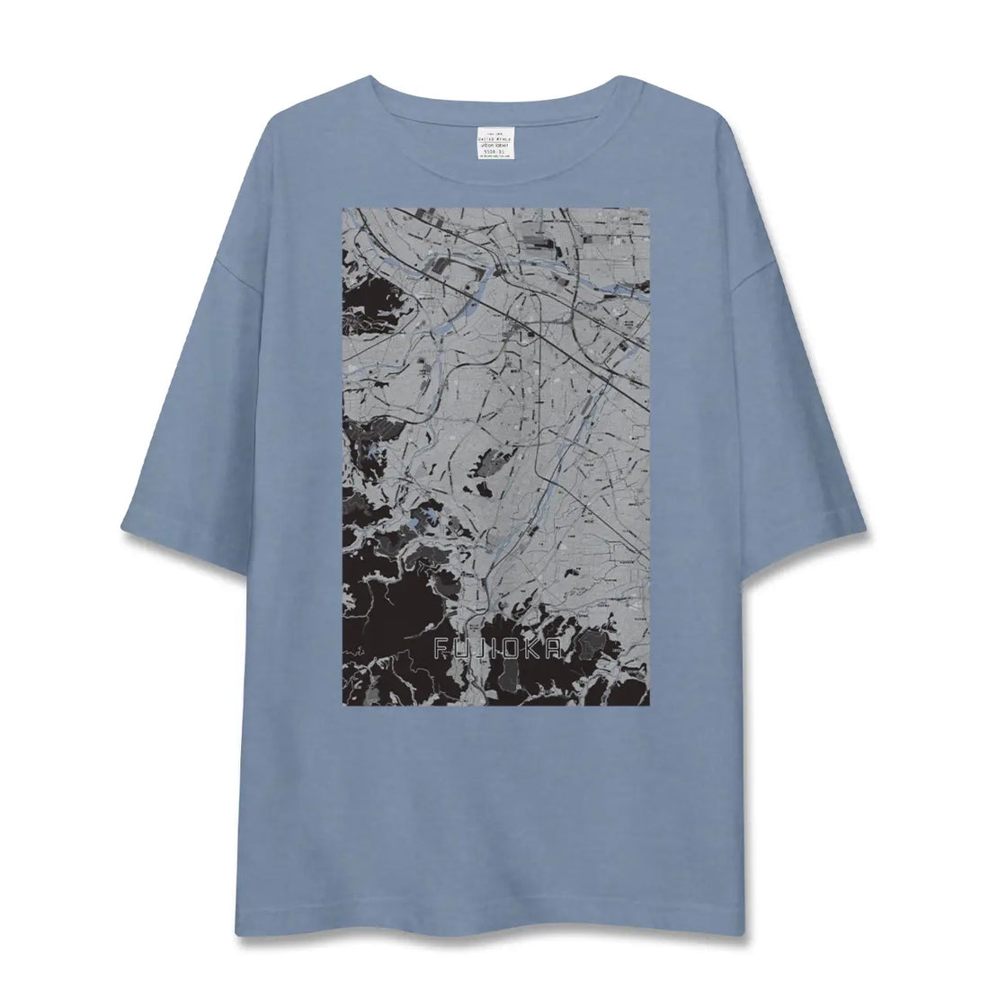 【藤岡(群馬県)】地図柄ビッグシルエットTシャツ