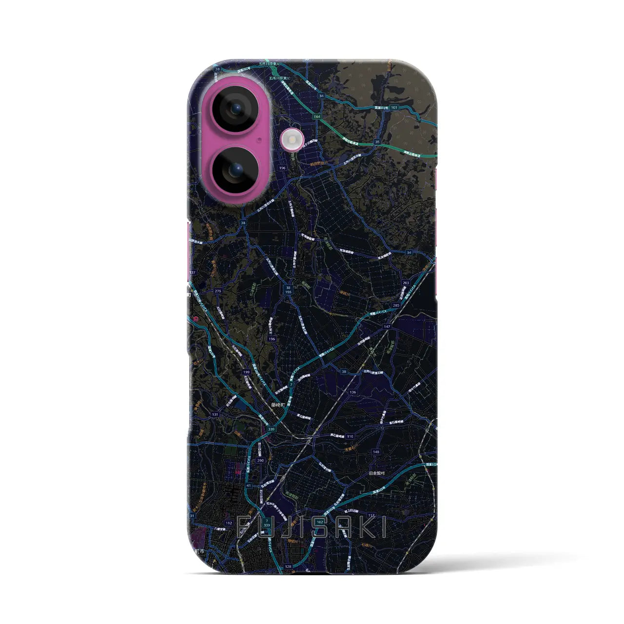 【藤崎(青森県)】地図柄iPhoneケース(バックカバータイプ)