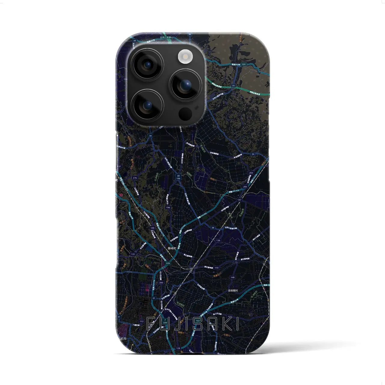 【藤崎(青森県)】地図柄iPhoneケース(バックカバータイプ)