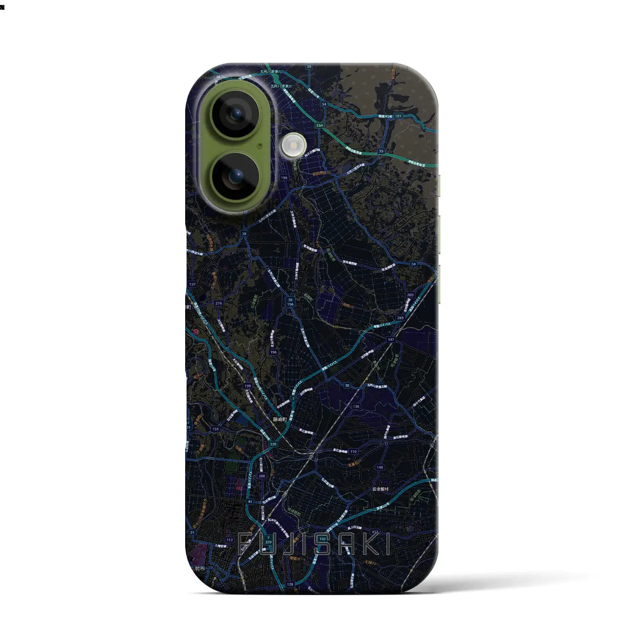 【藤崎(青森県)】地図柄iPhoneケース(バックカバータイプ)