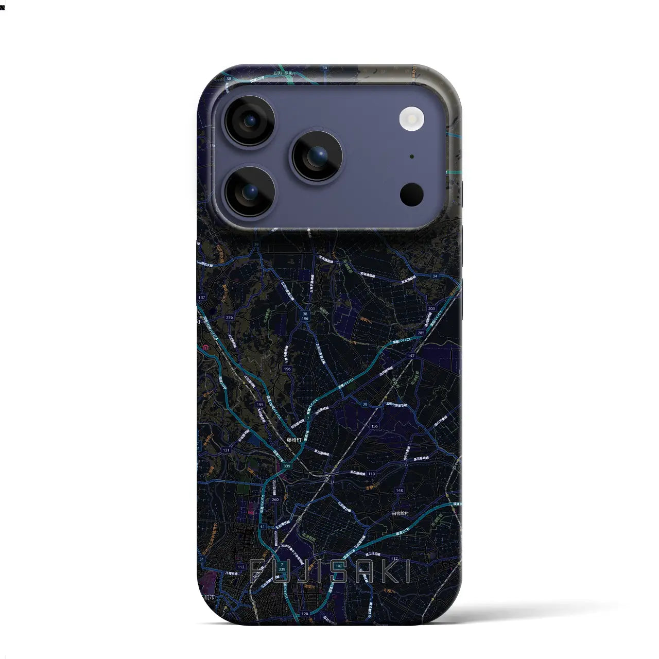 【藤崎(青森県)】地図柄iPhoneケース(バックカバータイプ)