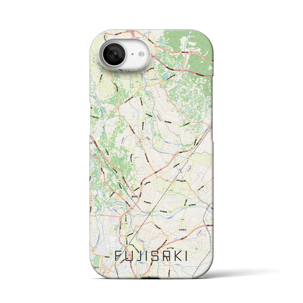 【藤崎(青森県)】地図柄iPhoneケース(バックカバータイプ)