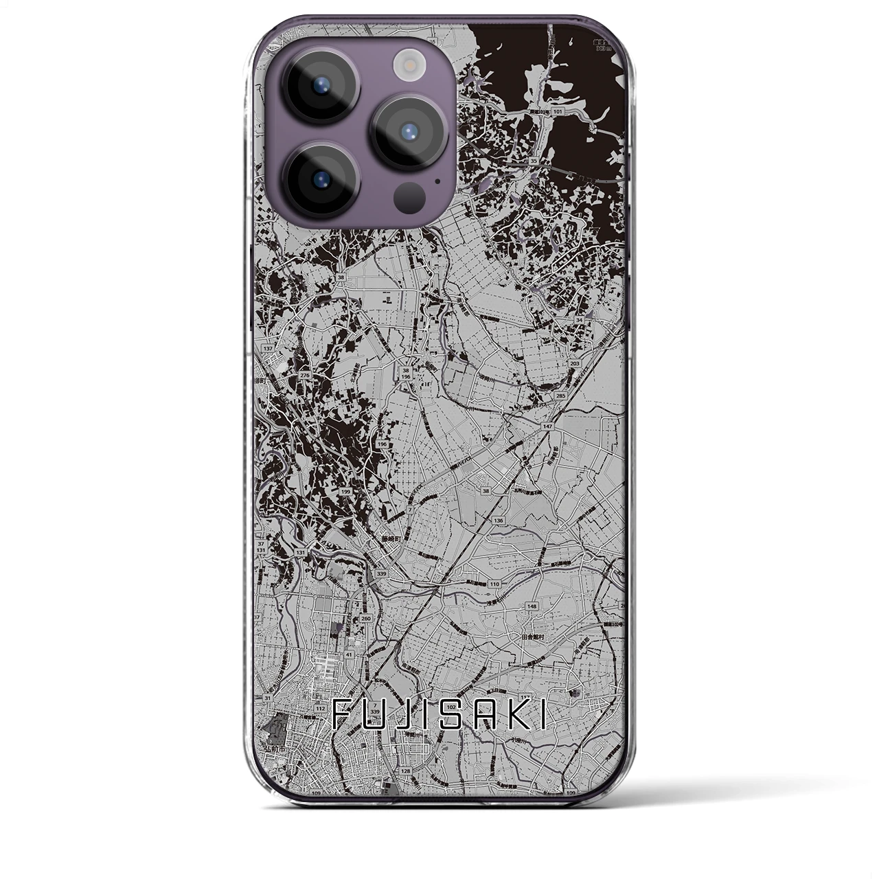 【藤崎(青森県)】地図柄iPhoneケース(クリアタイプ)