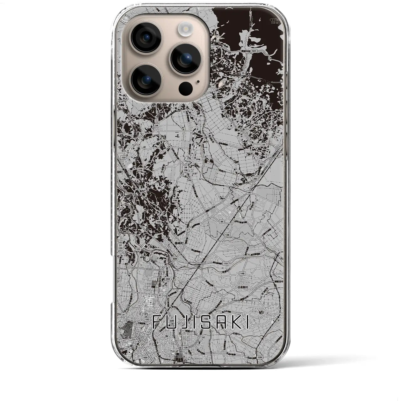 【藤崎(青森県)】地図柄iPhoneケース(クリアタイプ)