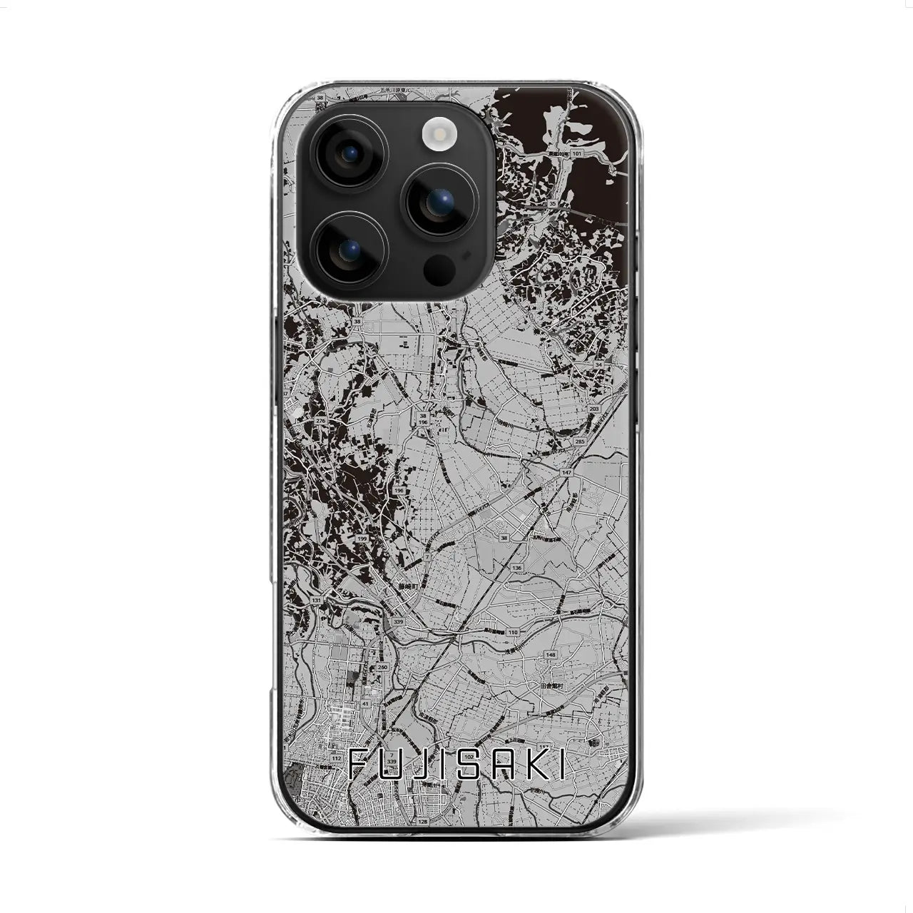 【藤崎(青森県)】地図柄iPhoneケース(クリアタイプ)