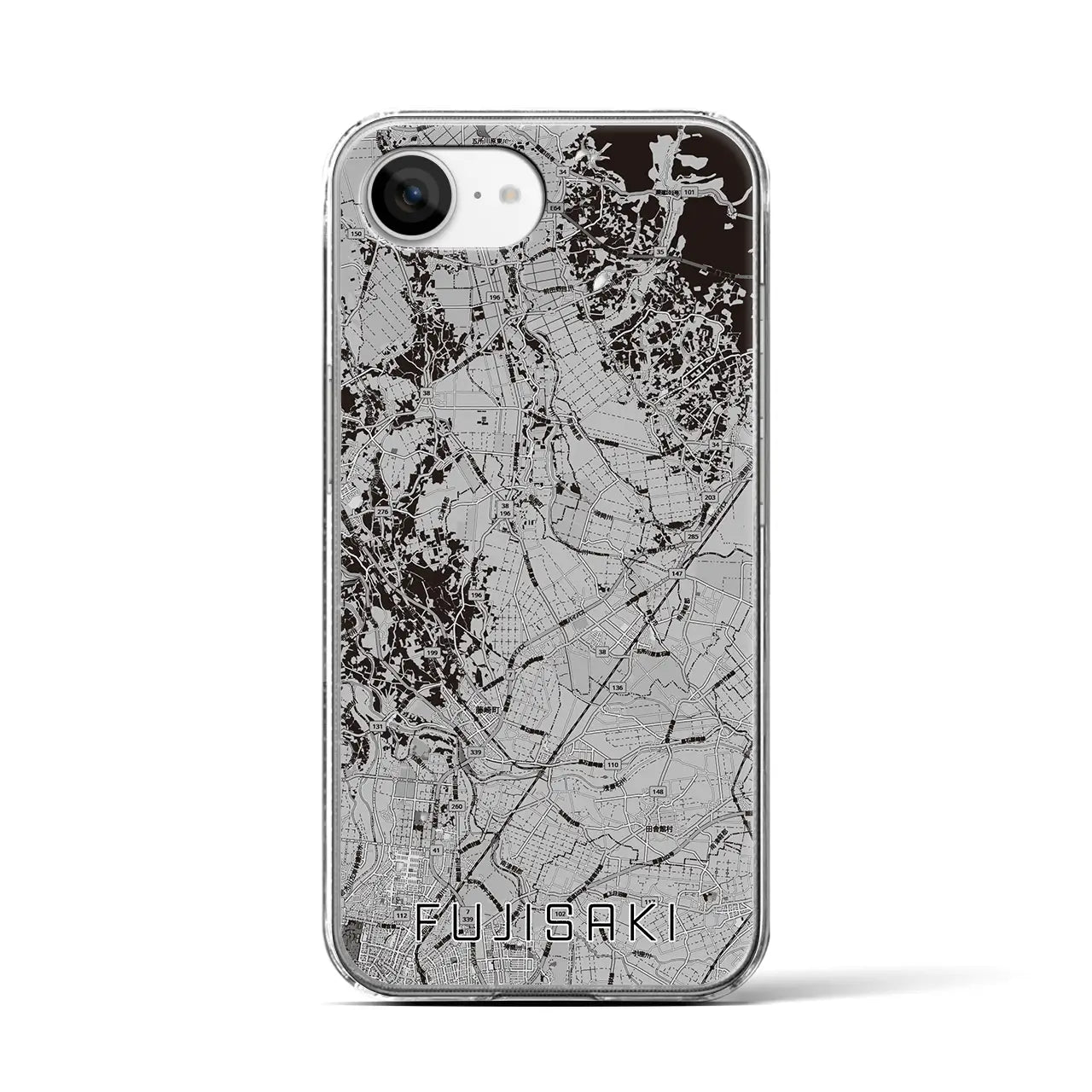 【藤崎(青森県)】地図柄iPhoneケース(クリアタイプ)