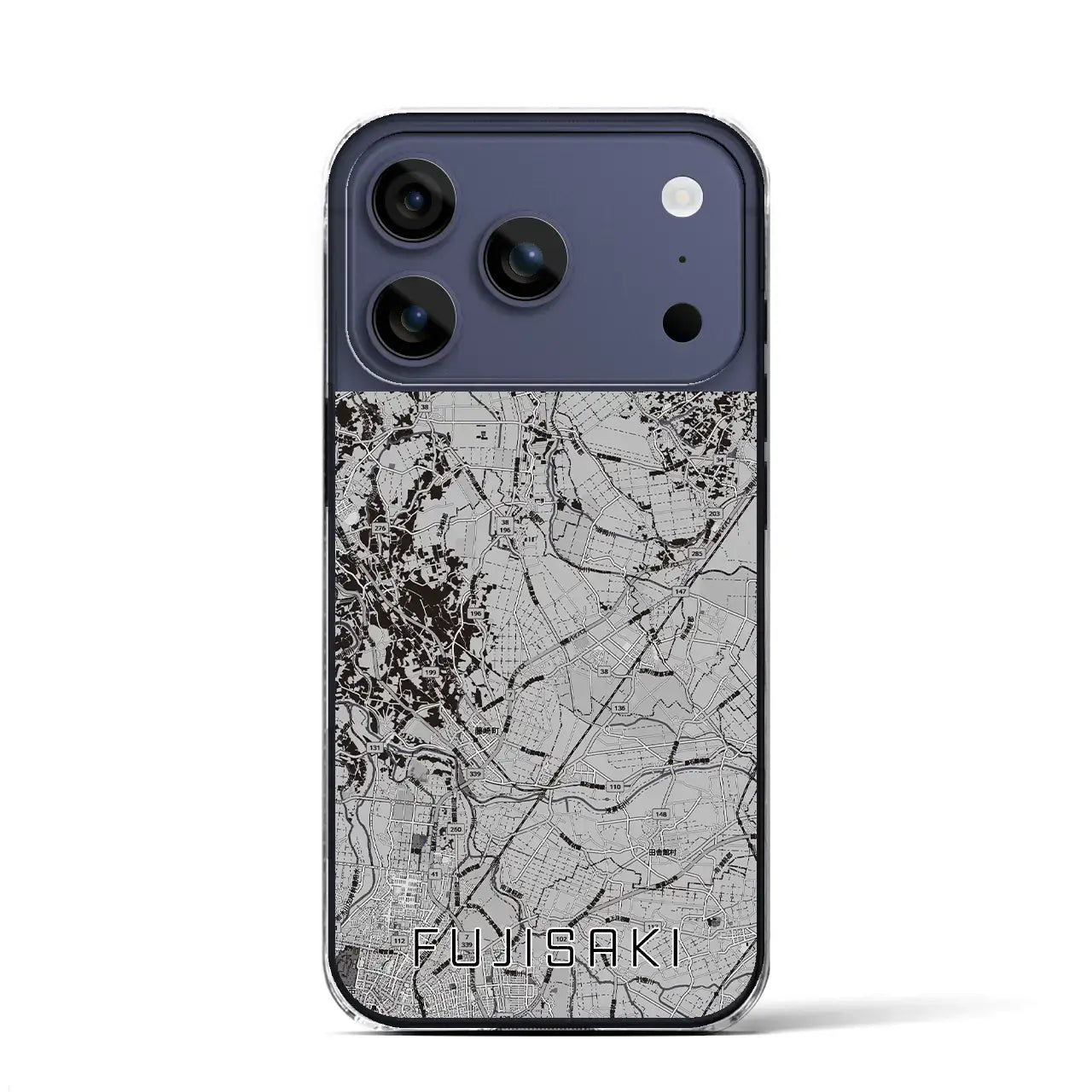 【藤崎(青森県)】地図柄iPhoneケース(クリアタイプ)
