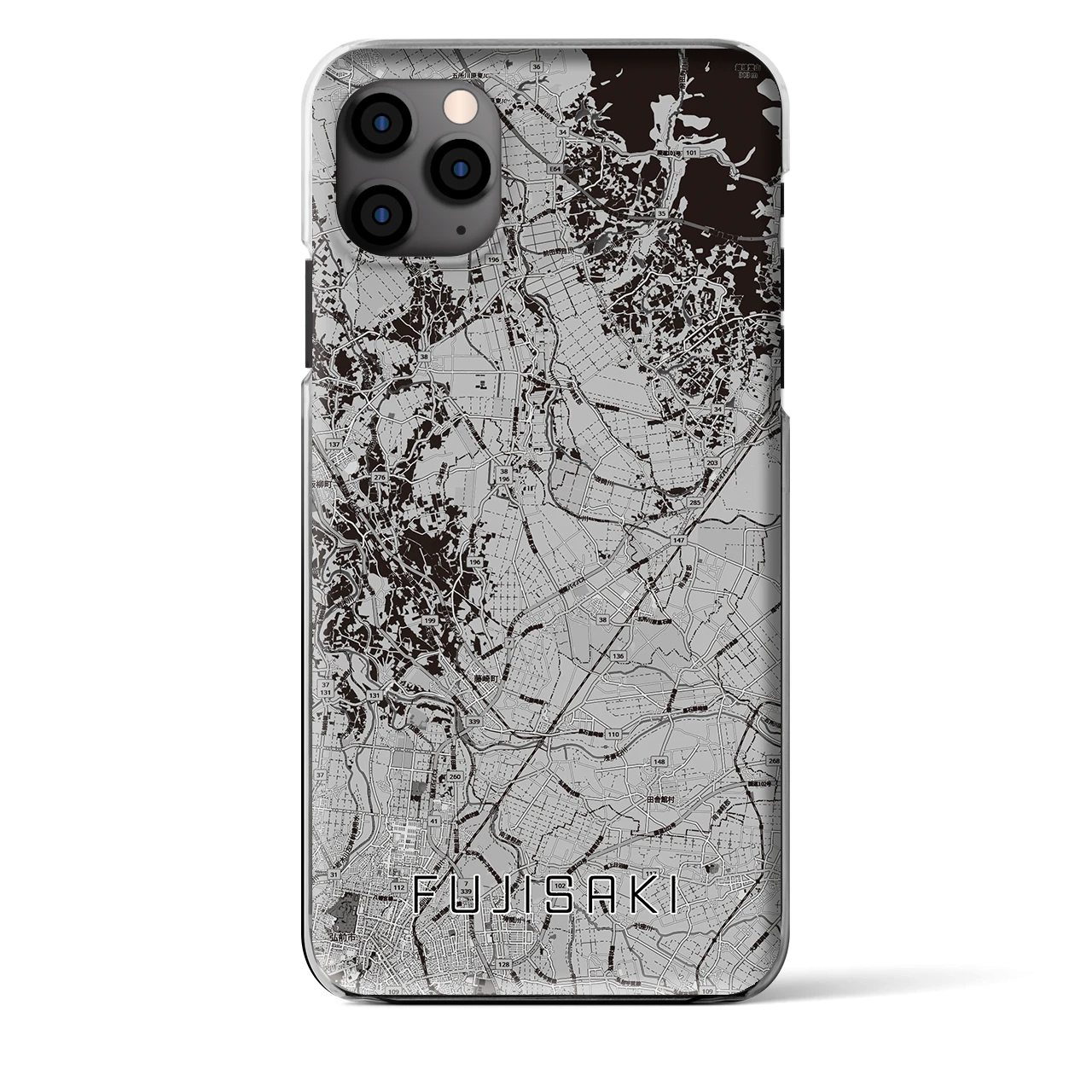 【藤崎(青森県)】地図柄iPhoneケース(クリアタイプ)