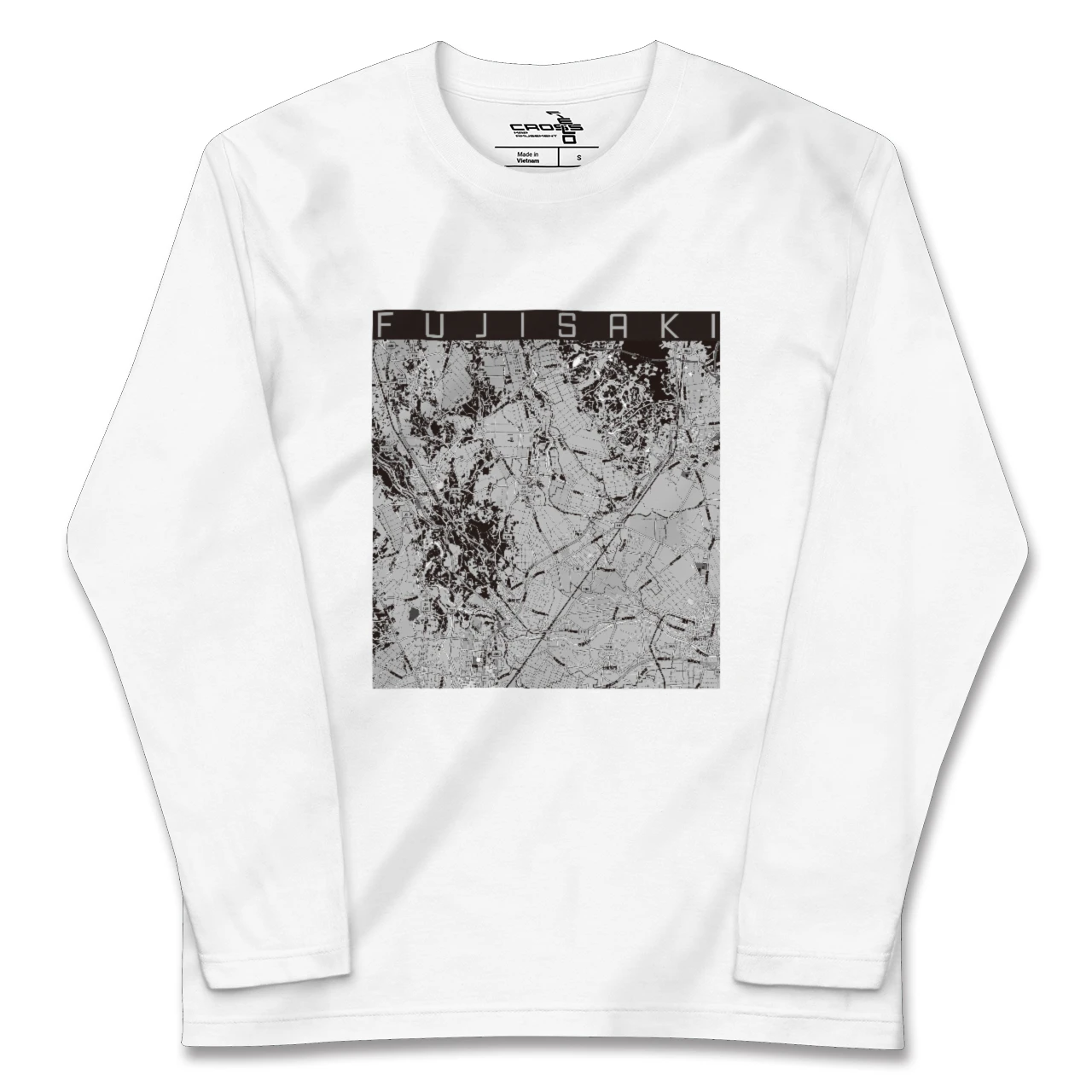 【藤崎(青森県)】地図柄ロングスリーブTシャツ