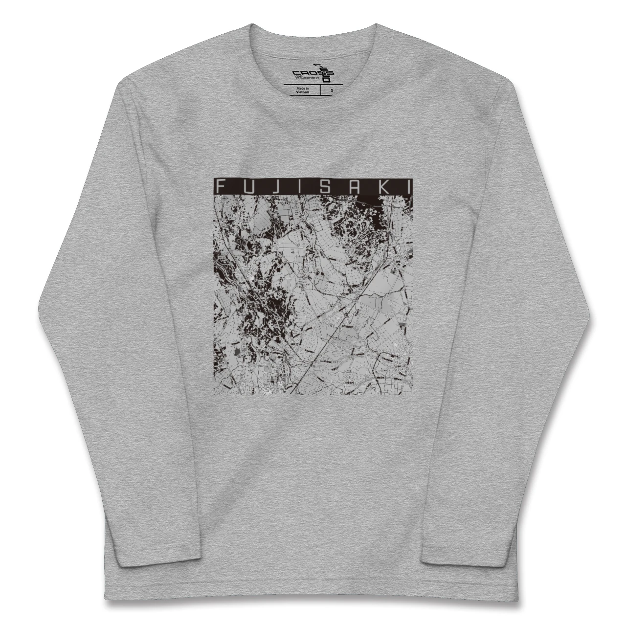 【藤崎(青森県)】地図柄ロングスリーブTシャツ