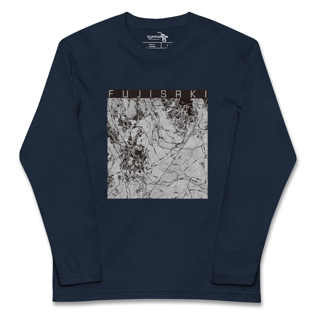 【藤崎(青森県)】地図柄ロングスリーブTシャツ