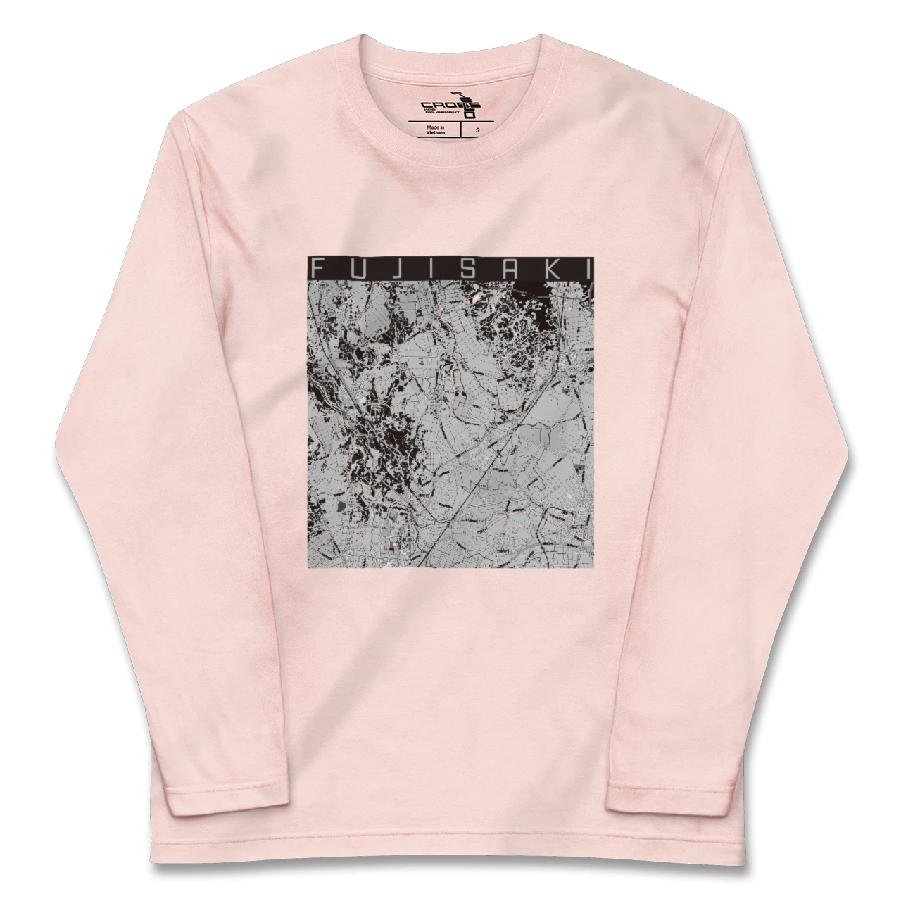 【藤崎(青森県)】地図柄ロングスリーブTシャツ