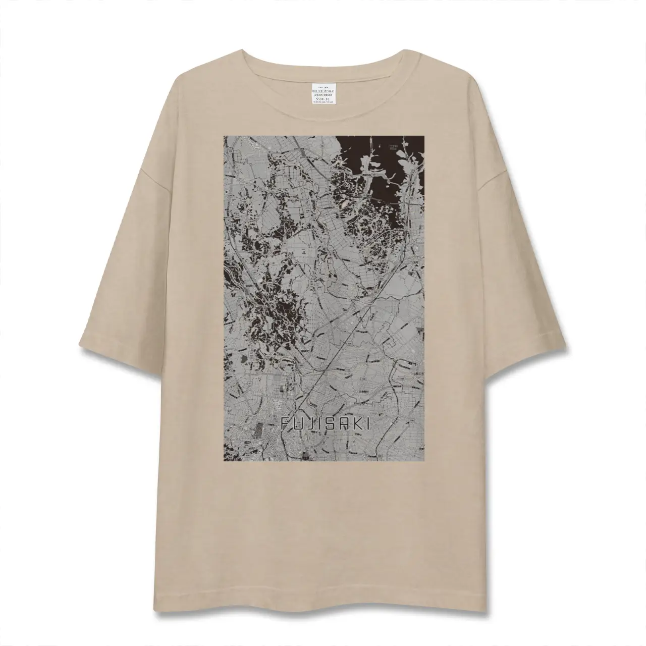【藤崎(青森県)】地図柄ビッグシルエットTシャツ