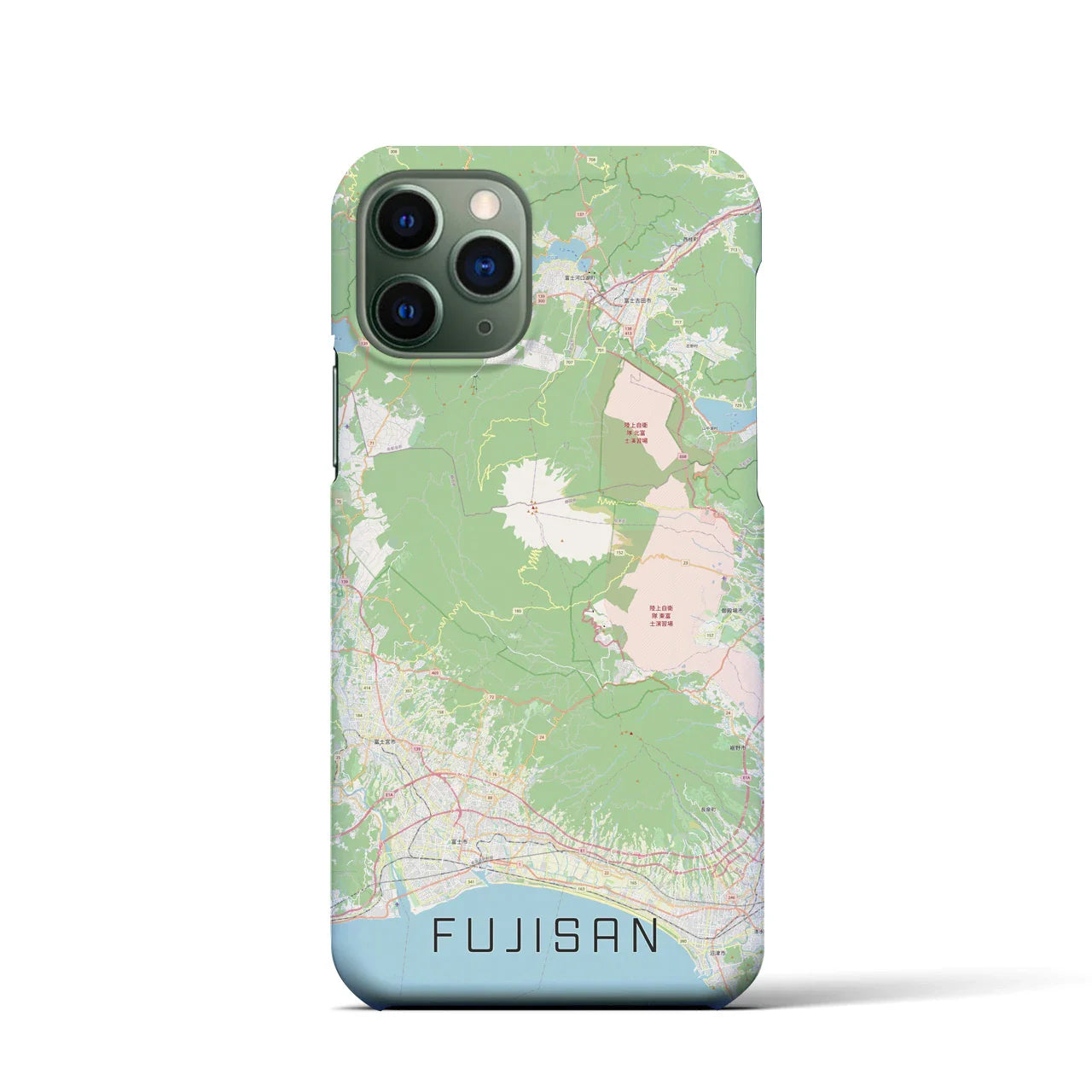 【富士山(静岡県)】地図柄iPhoneケース(バックカバータイプ)