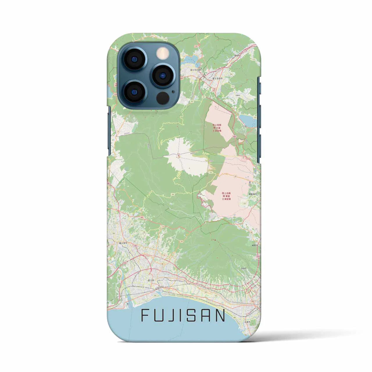 【富士山(静岡県)】地図柄iPhoneケース(バックカバータイプ)