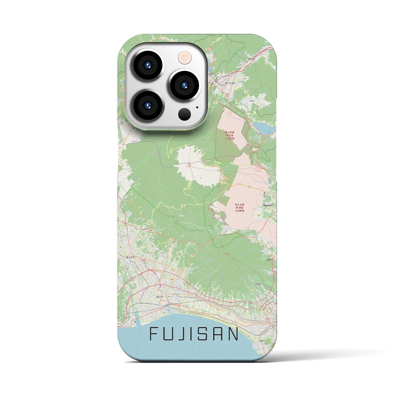 【富士山(静岡県)】地図柄iPhoneケース(バックカバータイプ)
