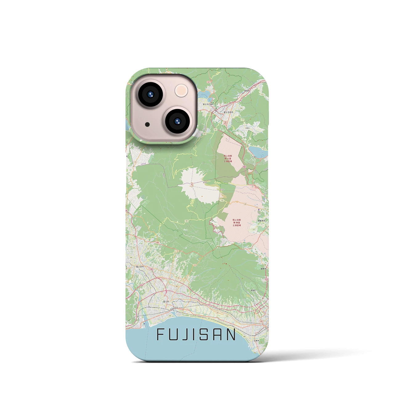 【富士山(静岡県)】地図柄iPhoneケース(バックカバータイプ)