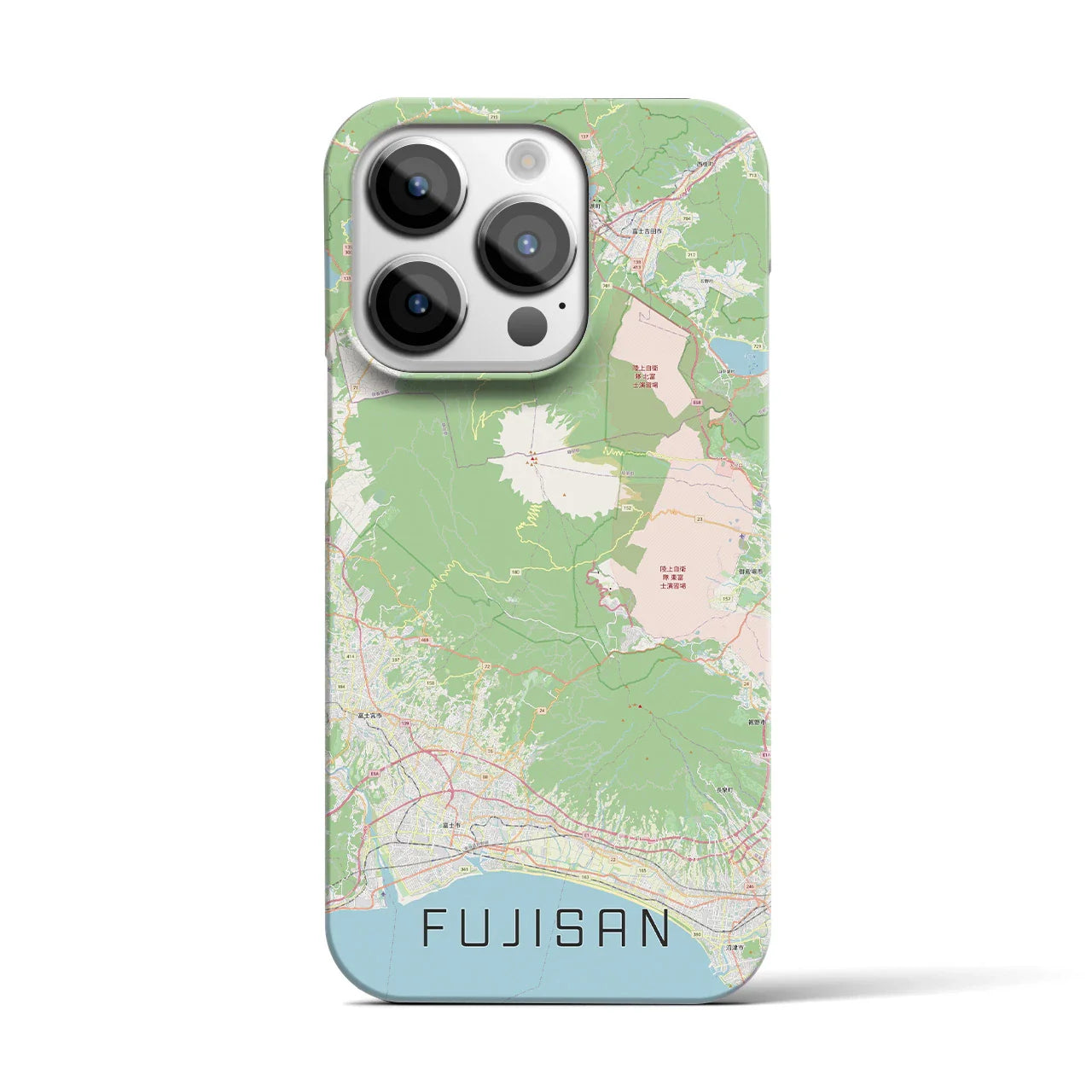 【富士山(静岡県)】地図柄iPhoneケース(バックカバータイプ)