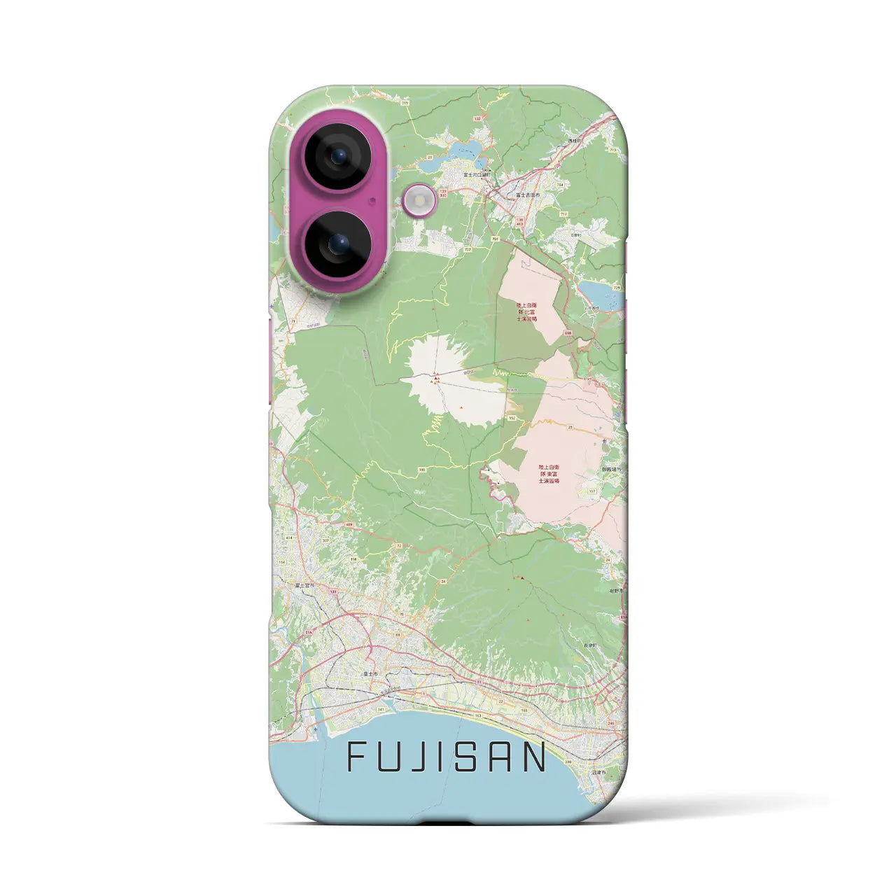 【富士山(静岡県)】地図柄iPhoneケース(バックカバータイプ)