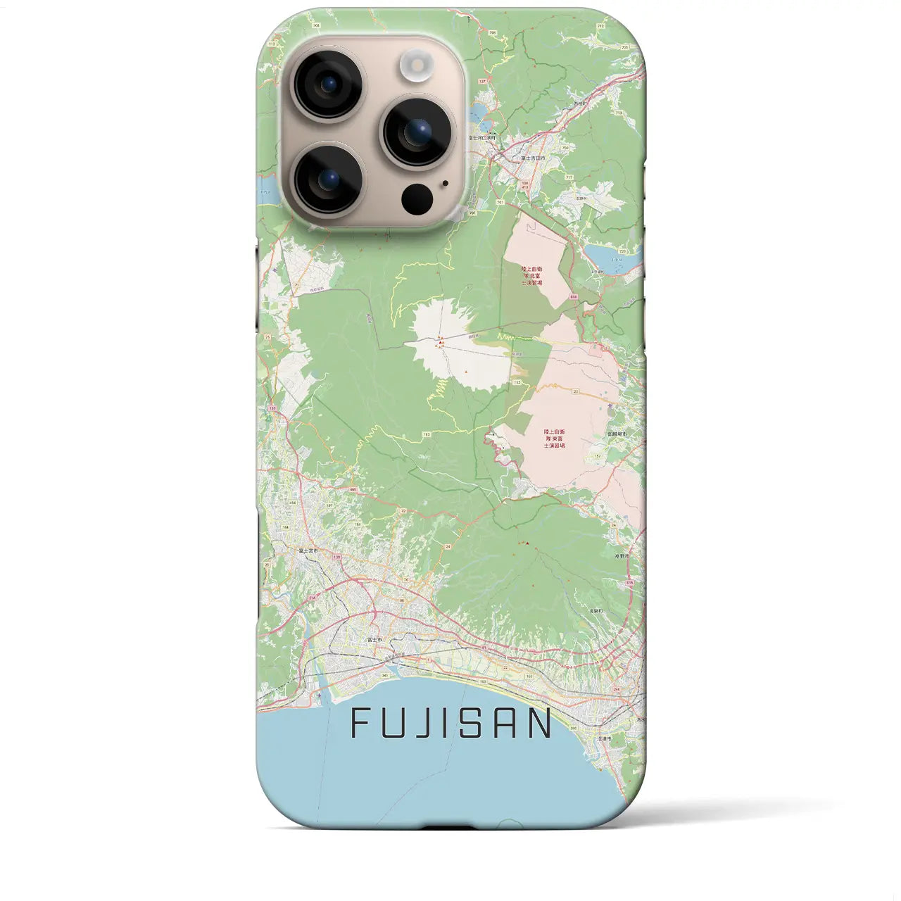 【富士山(静岡県)】地図柄iPhoneケース(バックカバータイプ)
