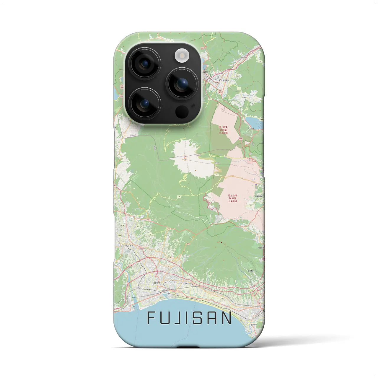 【富士山(静岡県)】地図柄iPhoneケース(バックカバータイプ)