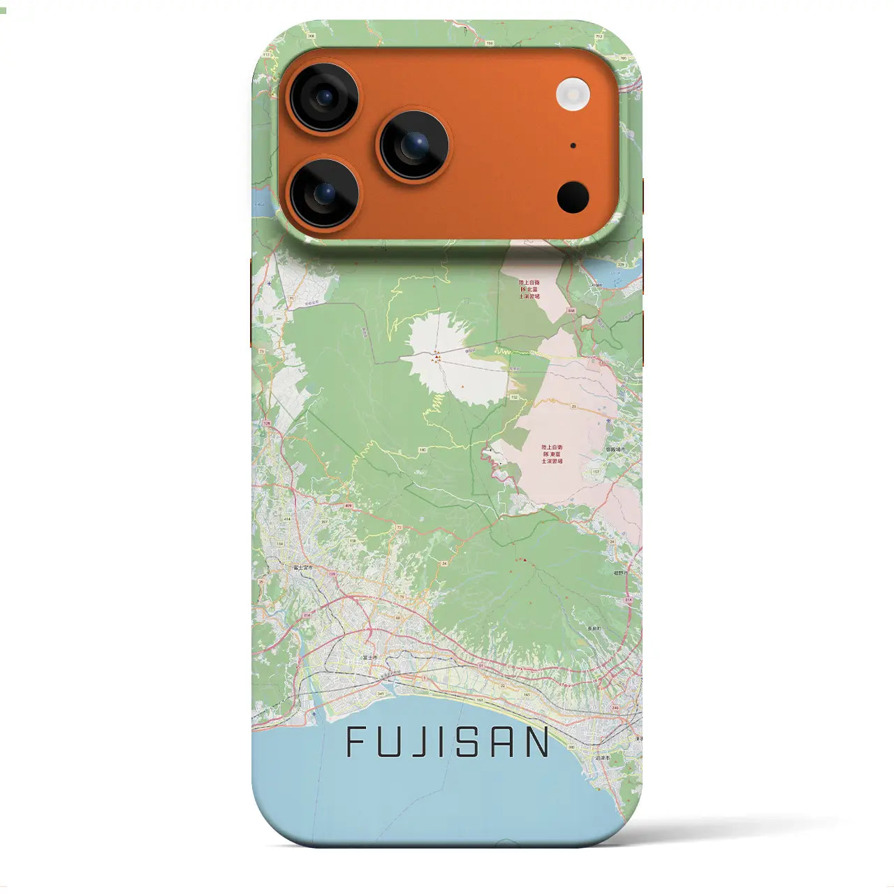 【富士山(静岡県)】地図柄iPhoneケース(バックカバータイプ)