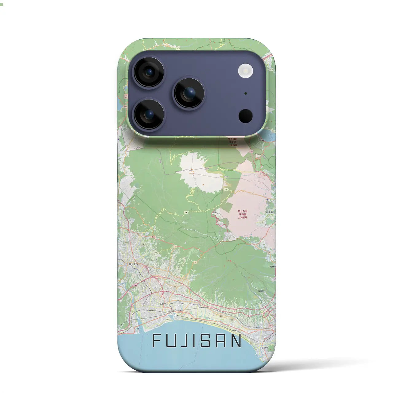【富士山(静岡県)】地図柄iPhoneケース(バックカバータイプ)ナチュラル・iPhone 17 Pro Max 用