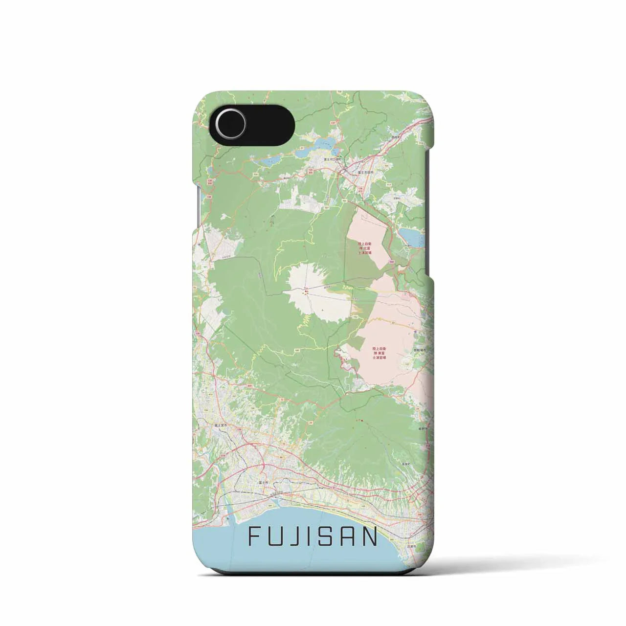 【富士山(静岡県)】地図柄iPhoneケース(バックカバータイプ)