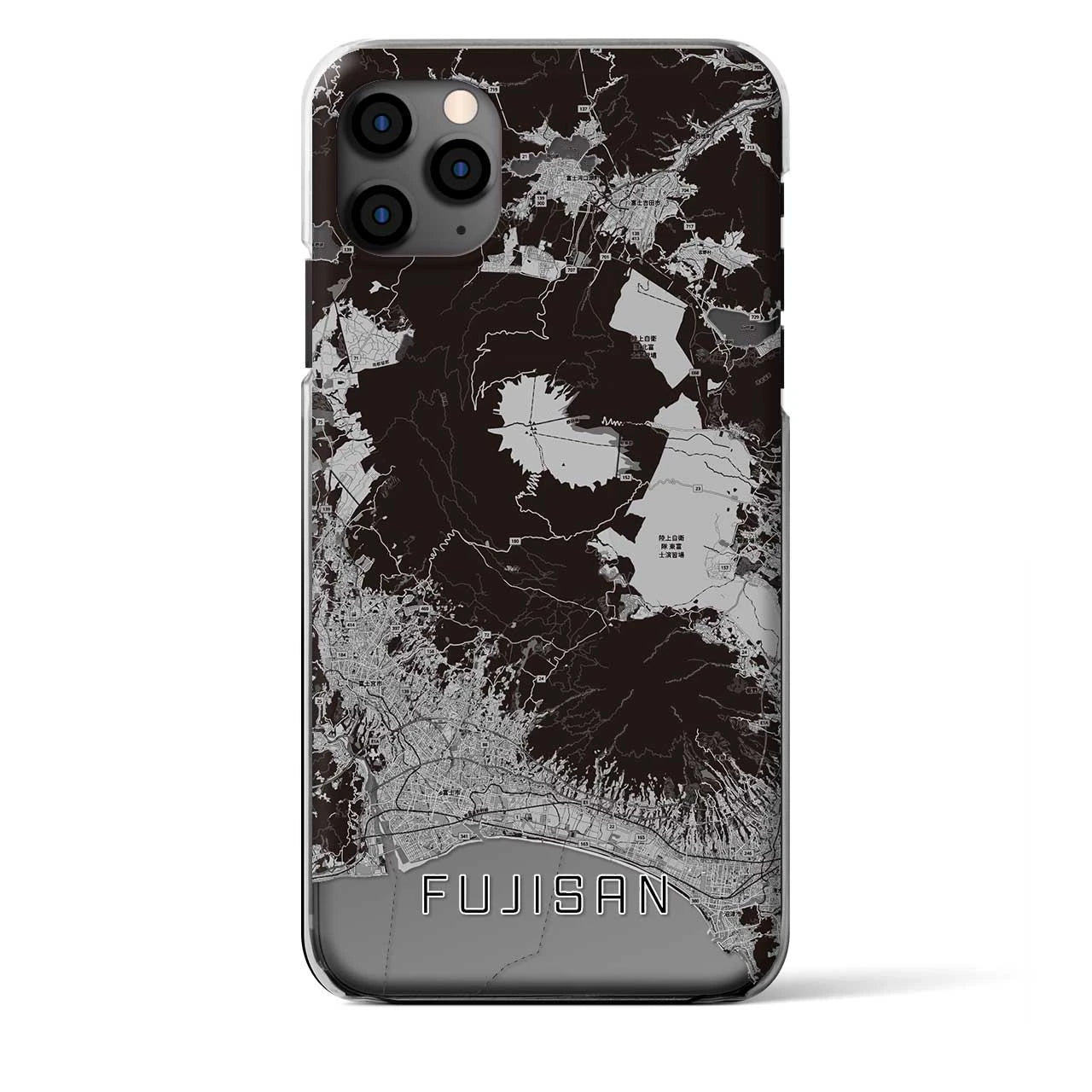 【富士山(静岡県)】地図柄iPhoneケース(クリアタイプ)