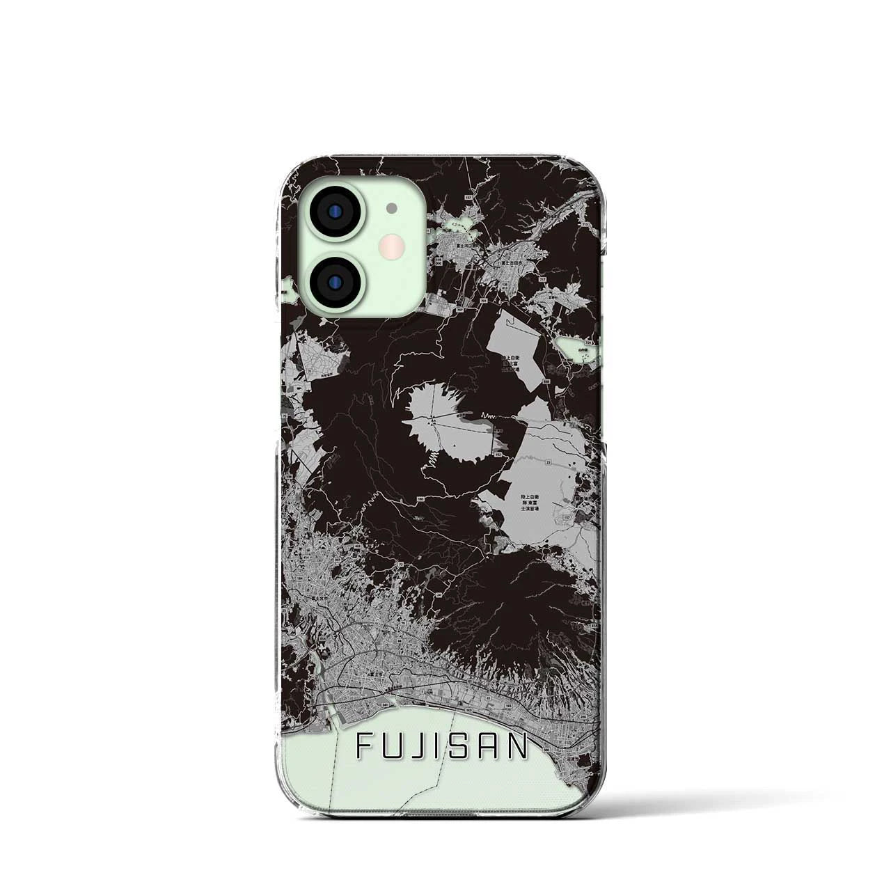 【富士山(静岡県)】地図柄iPhoneケース(クリアタイプ)