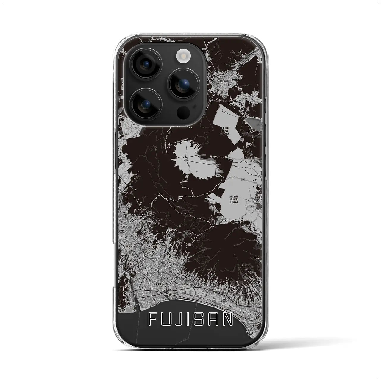 【富士山(静岡県)】地図柄iPhoneケース(クリアタイプ)