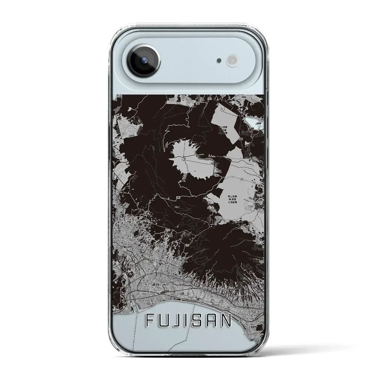 【富士山(静岡県)】地図柄iPhoneケース(クリアタイプ)