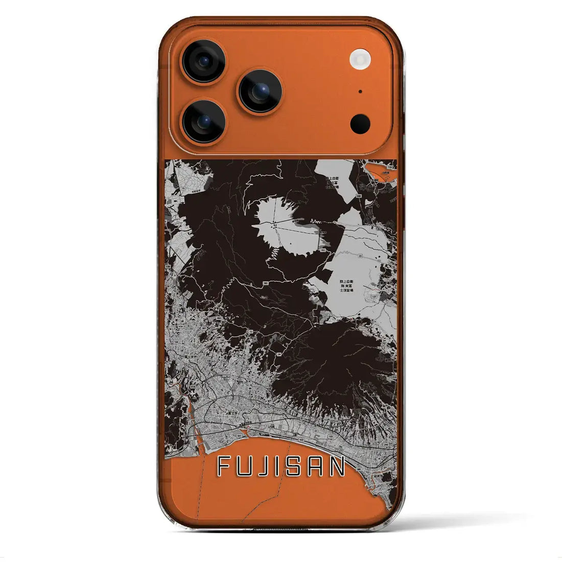 【富士山(静岡県)】地図柄iPhoneケース(クリアタイプ)