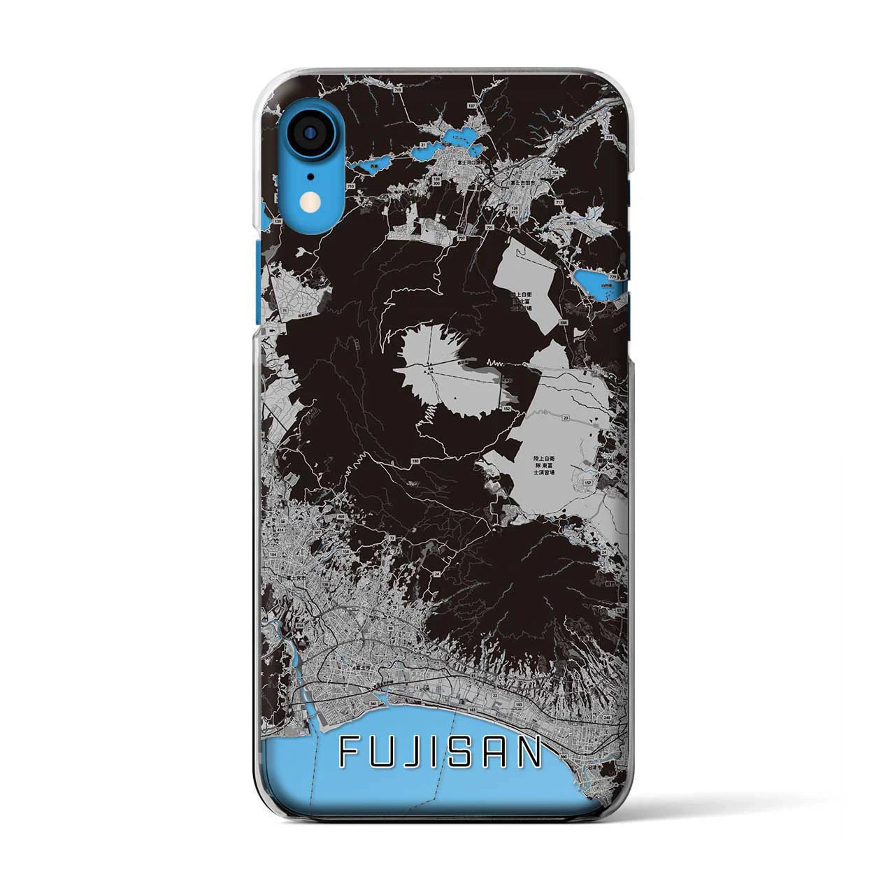 【富士山(静岡県)】地図柄iPhoneケース(クリアタイプ)