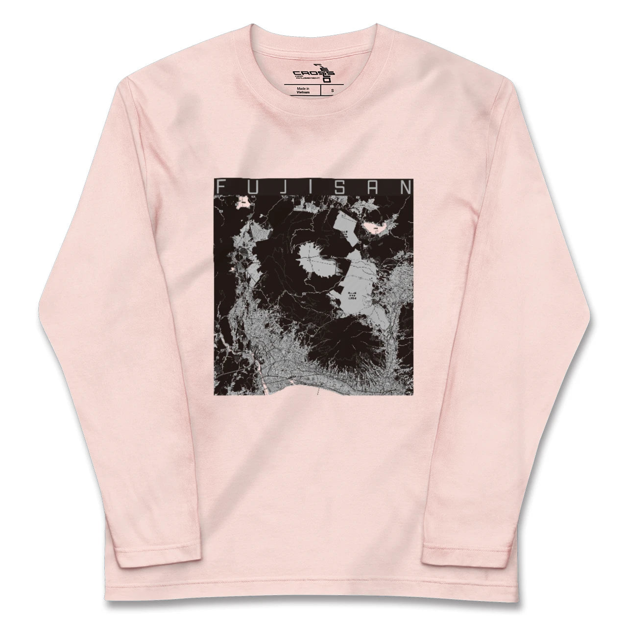 【富士山(静岡県)】地図柄ロングスリーブTシャツ